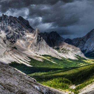 Elbow Valley photographic print on canvas